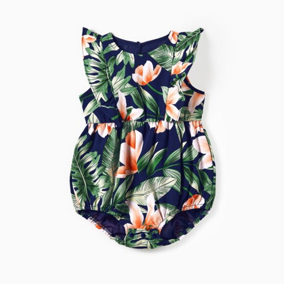 NWT Family Matching Sets Floral Baby Girl Romper - Picture 1 of 5